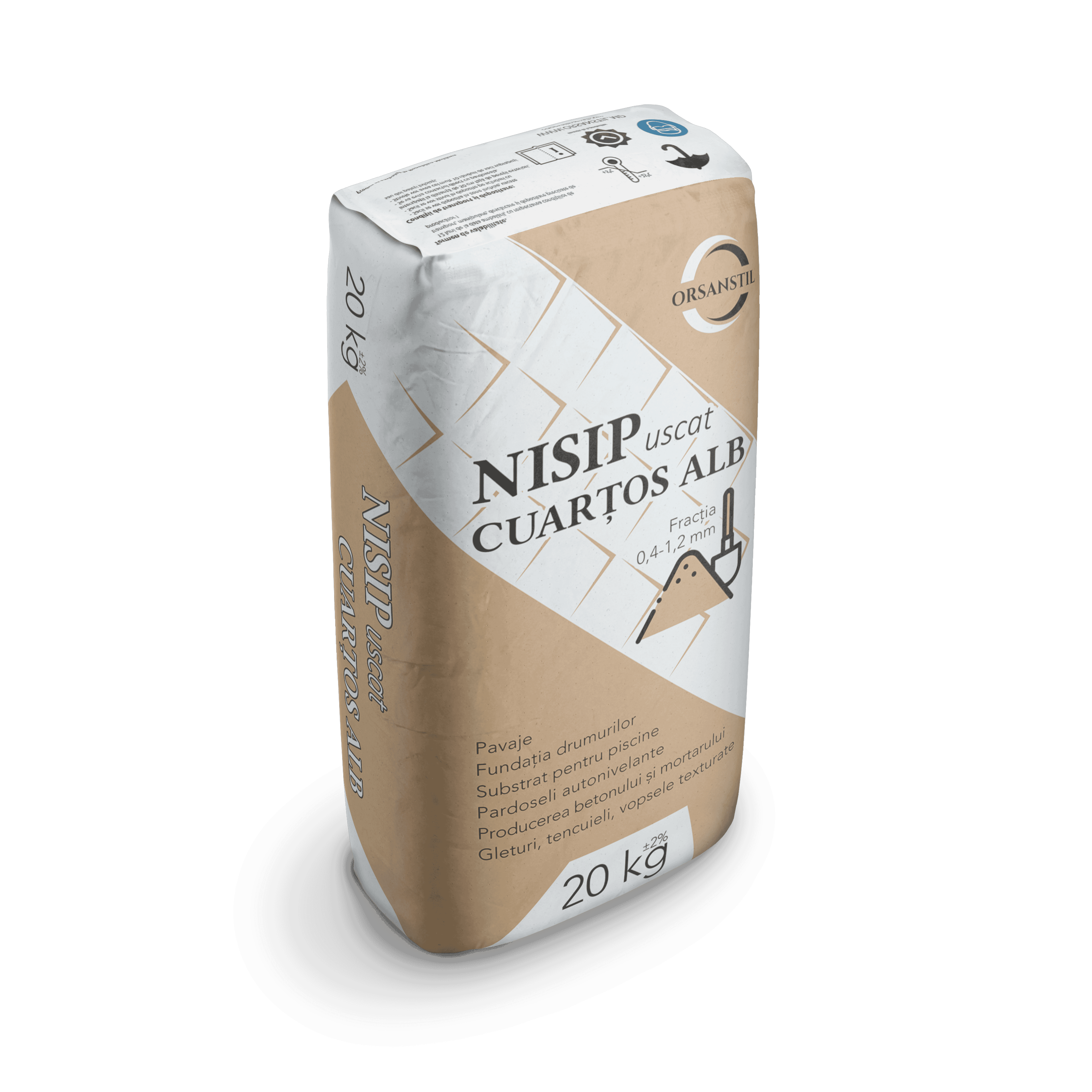 NISIP CUARȚOS ALB